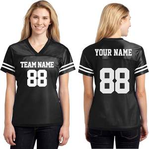 เสื้อฟุตบอลตาข่ายแบบกำหนดเอง พิมพ์ลาย DTG DTF โลโก้และลวดลายส่วนตัว ปริมาณสั่งซื้อขั้นต่ำน้อย เสื้อยืดพิมพ์ลาย ผลิตโดย TRIOTAKE INDUSTRY - Product Image 5