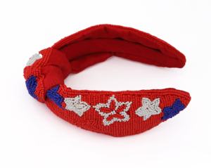 Diadema Elegante Hecha a Mano con Bordado y Cuentas, Diseño Americano, para Fiestas, Regalos Festivos, Diadema Personalizada, Accesorio para el Cabello - Product Image 1