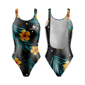 Traje de Baño de Una Pieza con Cuello Redondo para Mujer, Talla Grande, Personalizado, Ecológico, Transpirable, Antibacteriano, Resistente al Viento y de Secado Rápido - Product Image 6
