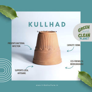 Haute qualité 100ml indien en terre cuite Kullhad Chai argile tasse à thé jetable traditionnel maison événement Restaurant utiliser article de vente chaude - Product Image 5