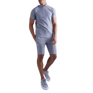2024 MESS SPORTS Men's <b>Twin</b> <b>Set</b> / Two-Piece Slim Fit Breathable Lightweight Polyester/Cotton Summer Tracksuit Customizable - Product Image 1