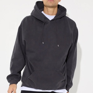 Sweat à capuche en coton personnalisé OEM avec poche kangourou brodée et imprimée, style streetwear décontracté pour hommes à prix abordable - Product Image 3