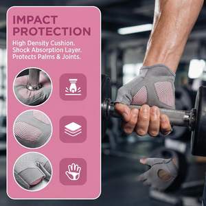 Non <b>Slip</b> Grip Workout Gloves for Men & Women, Weight Lifting Gloves with Wrist Support, Pull Ups, Cycling, Fitness, Home Workout - Product Image 2