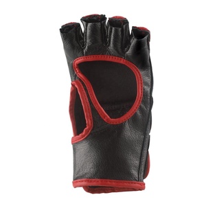 Gants professionnels MMA Kick Boxing Logo personnalisé demi-doigt respirant Durable en cuir véritable vente en gros - Product Image 3