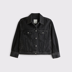 OEM Winter Wear Women <b>Cropped</b> <b>Denim</b> <b>Jacket</b> Casual Style Solid Color Street Fashion Jean <b>Jacket</b> - Product Image 1