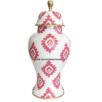 Vente directe usine – Grand vase à gingembre élégant en métal argenté brillant, décoration florale de table au design raffiné