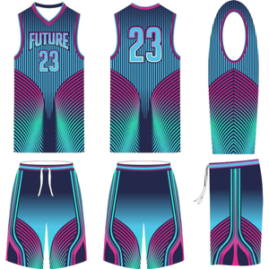 Latest Design Custom Sublimation Basketball Uniform Full Printing Sleeveless Teamwear Mesh Fabric <b>DIY</b> Basketball Jersey <b>Kits</b> - Product Image 4