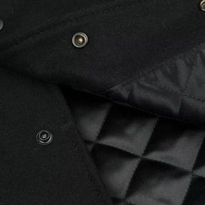 Chaqueta Varsity de Béisbol Personalizada para Hombre, Talla Grande, Invierno, con Mangas de Lona Gruesa, Cuello Alto y Cierre de Botones - Product Image 3