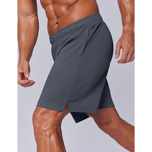 Pantalones Cortos Deportivos para Hombre con Cordón Elástico y Aberturas Laterales para Correr y Hacer Ejercicio - Product Image 3
