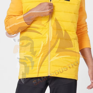Zipper Closure <b>Stand</b> Collar Casual Wear Anti Wrinkle Men Sleeveless Puffer Jacket Wholesale Price Men Sleeveless Puffer Jacket - Product Image 6
