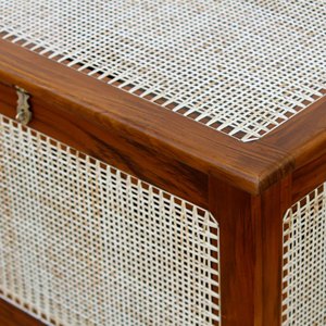 Armoire de rangement modulaire pliable en bois massif de style Pierre Jeanneret, inspirée du design du milieu du siècle, pour salon (vente en gros) - Product Image 3