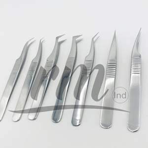 Nouvelle Arrivée RMI 2025 – Pince à Épiler en Acier Inoxydable à Pointe en Fibre Écologique, Antistatique, de Précision à 90 Degrés, avec Logo Personnalisé, pour Cils - Product Image 3