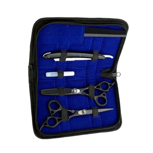 Kit de Peluquería Profesional al por Mayor con Peine y Pinza, Cuchilla de Color Negro de la Mejor Calidad, Kit de Peluquería - Product Image 1