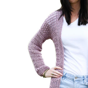 Cardigan léger en tricot crocheté pour femme, ouvert sur le devant, décontracté, printemps-été, en mélange de coton respirant, service OEM - Product Image 6