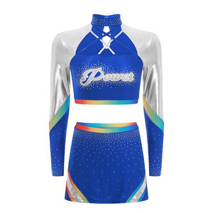 Uniforme de cheerleading pour jeunes groupes, personnalisé par Solid Trader, avec impressions sublimées vives, structure souple, avantage concurrentiel et design élégant - Product Image 6