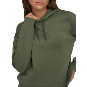 European and American Women's Autumn and Winter Hoodie New Style Solid Color Hoodie Loose Hooded Long Sleeved Sweatshirt OEM - Product Image 5