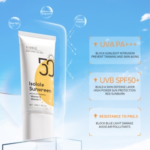 Écran solaire à large spectre SPF 50 Protection UVA/UVB avec oxyde de zinc minéral et dioxyde de titane pour peau sensible Lotion solaire - Product Image 2