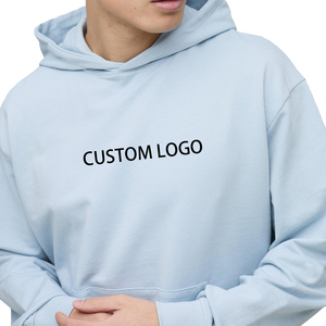 Summer <b>Pullover</b> Hoodie High Quality Oversized Custom Logo Printed French Terry Blank Cotton Breathable OEM Service - Product Image 5