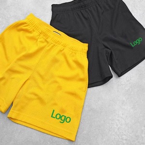 Custom Color <b>Mesh</b> Shorts Men Adult Summer Solid Pattern Sublimation All Over Print OEM Service Breathable Shorts - Product Image 2