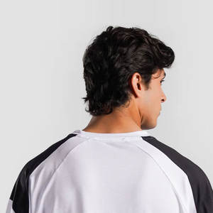 Camiseta de Hombre de Corte Regular con Hombros Caídos, Nueva Colección, Personalizable, para Entrenamiento, Tallas Grandes, Lisa, Transpirable, 100% Algodón - Product Image 5