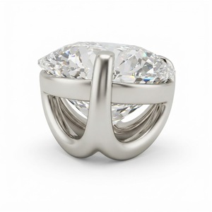 Colgante Solitario de Diamante Cultivado en Laboratorio, Corte Brillante Redondo de 2.00CT, Platino PT950, Certificado IGI, con 3 Puntas - Product Image 2