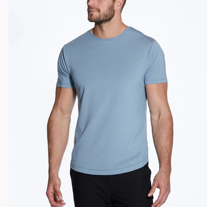 Mens Short Sleeve T-Shirts Performance Breathable Sportswear Heavy Weight Fabric 280 Gsm Active T Shirt