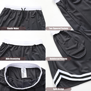 Pantalones Cortos Deportivos Casuales para Hombre, Marca Privada, Alta Calidad, Retro, Color Sólido, Verano, Transpirables, de Secado Rápido, Holgados - Product Image 3