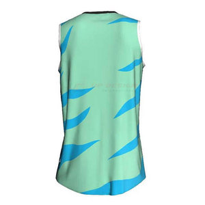 เสื้อบาสเก็ตบอลคุณภาพสูง ขายดี ผ้าโพลีเอสเตอร์ 100% สีพื้น แขนสั้น น้ำหนักเบา ระบายอากาศได้ดี - Product Image 2