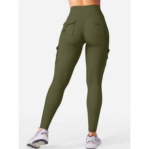 Classic Reinforced Design Yoga Legging For Women Moisture Wicking Breathable Polyester Spandex Gym <b>Tights</b> Matching Top - Product Image 6