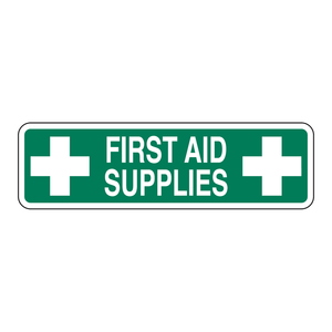 Étiquettes adhésives Brady pour fournitures de premiers secours, identification industrielle durable pour zones de sécurité et équipements médicaux - Product Image 1