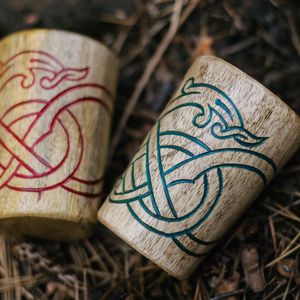 Taza de Madera Natural para Bebidas, para los Amantes de las Bebidas - Product Image 2