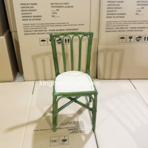 Chaises pour enfants en rotin naturel faites à la main pour la location de mariages, les fêtes d'anniversaire, les événements, les baby showers et les décorations commerciales - Product Image 5