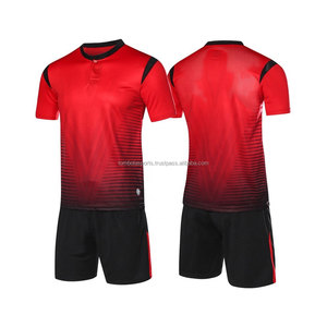 ชุดเสื้อฟุตบอลสำหรับผู้ชาย,ชุดเสื้อฟุตบอลพิมพ์ลายโพลีเอสเตอร์100% แบบระเหิดมีโลโก้ - Product Image 4