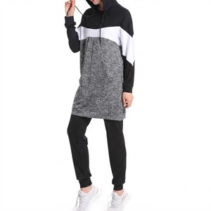 Muslim Women Winter Casual Activewear Tracksuit Modest Fitness Clothing Long Sleeve Jogger Set Comfortable Sports OEM ODM - Product Image 4