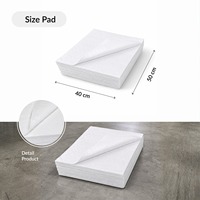 Tampon absorbant d'huile en polypropylène haute résistance 200 GSM 40x50cm pour le contrôle des déversements industriels Modèle SO200-PD Marque SABER