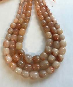 Cuentas de Jade Melocotón Natural en Forma de Barril, Graduadas, Lisas, para Fabricación de Joyería, Cuentas Sueltas al por Mayor - Product Image 6