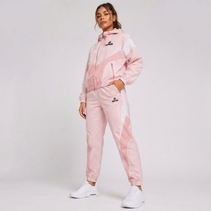 Ensemble de survêtement coupe-vent pour femme, veste de sport à manches longues et pantalon assorti, léger, respirant, streetwear décontracté - Product Image 2