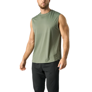 Camiseta Deportiva sin Mangas de Alta Calidad con Logotipo Personalizado, 90% Poliéster, 10% Elastano, Transpirable, para Correr y Hacer Ejercicio - Product Image 1