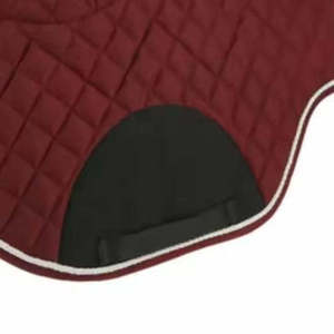 Tapis de selle en cuir matelassé marron tout usage pour le dressage et le saut d'obstacles, doublé polaire pour l'équitation - Product Image 2