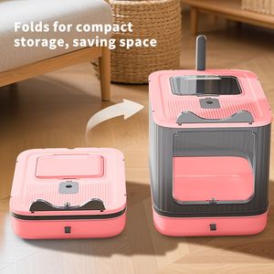 "Sturdy & Durable Pink <b>Cat</b> Litter <b>Box</b> Leak Proof Multi-<b>Cat</b> Friendly" - Product Image 5
