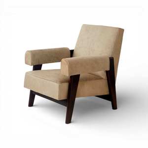 Fauteuil simple moderne haut de gamme avec revêtement en tissu moelleux pour hôtel, salon, réception, chambre à coucher, décoration - Product Image 1