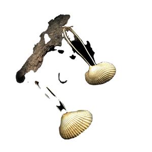 ต่างหูหมุดยาวที่ออกแบบโดยดีไซเนอร์สำหรับผู้หญิงเครื่องประดับทองเหลืองชุบทองทำด้วยมือสำหรับวันครบรอบปีที่มีสไตล์ - Product Image 1