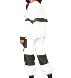 Trendy High Quality Custom Women's Windbreaker Set 100% Cotton Tracksuit <b>Knee</b> Solid Short Sleeve Water Breathable Windproof 2026 - Product Image 1