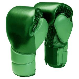 Gants de boxe imprimés de logo personnalisé pour hommes en cuir PU véritable tailles 8oz 10oz 12oz 14oz 16oz pour adultes Kickboxing - Product Image 3