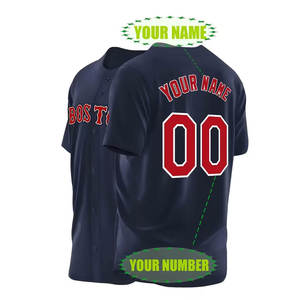 2026 ดีไซน์ใหม่ ปรับแต่งชื่อและหมายเลขได้ เสื้อเบสบอลผู้ชาย ปักลาย สำหรับกิจกรรมกลางแจ้งและพักผ่อนประจำวัน - Product Image 2