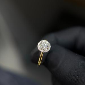 Bague en diamant de laboratoire de qualité export avec diamant rond de 0,2 carat pour fiançailles, mariage et vente en gros mondiale - Product Image 3