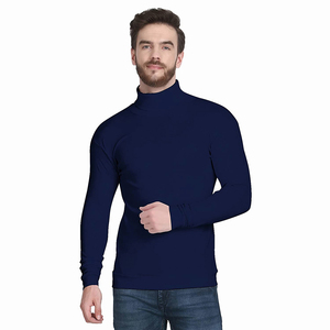 Pull à col roulé pour homme OEM, tricoté sur mesure, en acrylique et mélange de laine, coupe classique - Product Image 1