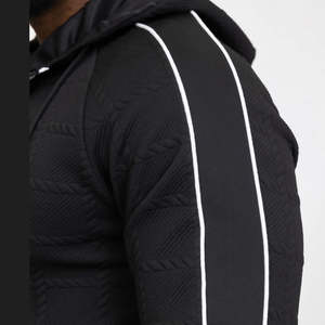 Nouvelle Collection : Survêtement Homme Deux Pièces Personnalisé avec Logo, Hoodie Zippé Oversize et Pantalon à Passepoil – Tenue de Sport Respirante pour Homme - Product Image 2