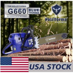 Testa blu per sega a catena a benzina G660 MS660 066 92cc con manubrio avvolgente senza barra guida - Product Image 1