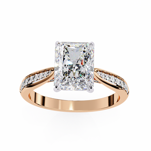 Luxury Princess Cut Lab Grown Diamond Solitaire Engagement <b>Ring</b> | IGI Certified 10K <b>Gold</b> Trendy Daily Wear Unisex - Product Image 2